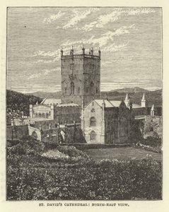 St Davids Katedrali, Kuzey-Doğu Görünümü by English School