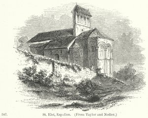 Aziz Eloi, Espalion (gravür) by English School