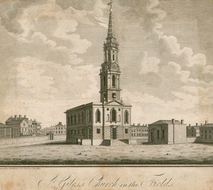 St Giles Fields, Londra by English School