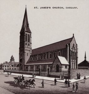 Aziz James Kilisesi, Cardiff (taş) by English School