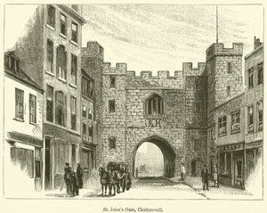 Aziz John Kapısı, Clerkenwell (gravür) by English School