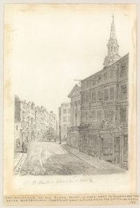 1825 yılında St Martin Kilisesi by English School