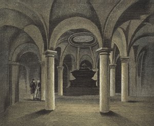 St Pauls Katedrali, Crypt, Kubbenin Altındaki Amiral Vikont Nelson Anıtı by English School