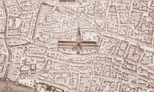Henry VIII zamanında St Pauls ve çevresi by English School