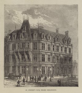 Aziz Stephen Kulübü, Thames Dolgusu (gravür) by English School