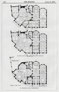 Aziz Stephen Kulübü, Westminster (gravür) by English School