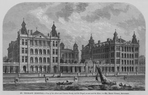 Aziz Thomas Hastanesi (gravür) by English School