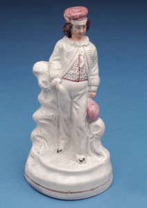Bir Rugby Okulu çocuğunun Staffordshire figürü, 1860 dolayları (seramik)
