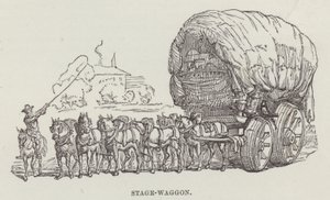 Sahne vagonu (gravür) by English School