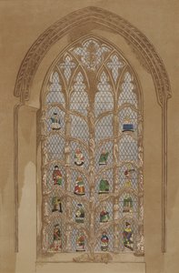Vitray pencere (gravür) by English School