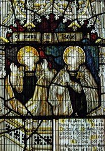 Rutland'ın 7. Düşesi Janetta'ya adanmış vitray pencere, Güney Transept by English School