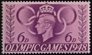 1948 Londra Olimpiyatları anısına damga by English School