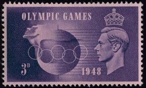1948 Londra Olimpiyatları anısına damga by English School