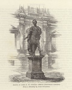 Grinling Gibbons tarafından II. James Heykeli by English School