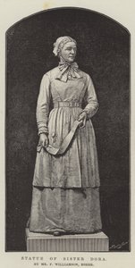 Rahibe Dora Heykeli, Bay F Williamson, Esher (gravür) by English School
