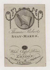 Stay Maker, Thomas Roberts, ticaret kartı by English School