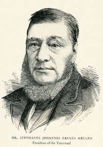 Stephanus Johannes Paulus Kruger (1825-1904) Grafik Çizimi by English School