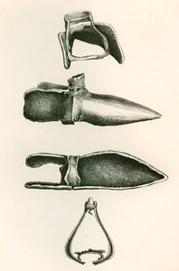 The British Army: Its Origins, Progress and Equipment'tan Üzengi ve Sollerets, 1868'de yayınlandı. by English School
