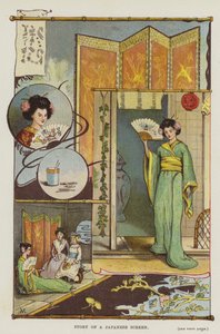Bir Japon Ekranının Öyküsü (renkli taş) by English School