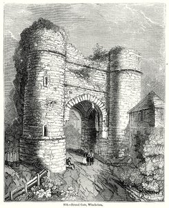 Strand Gate, Winchelsea (gravür) by English School
