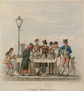 Sokak Kahvaltısı; karikatür by English School