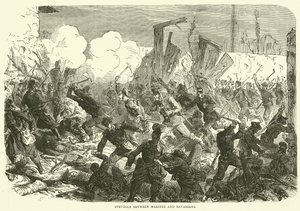 Denizciler ve Bavyeralılar arasındaki mücadele, Aralık 1870 by English School