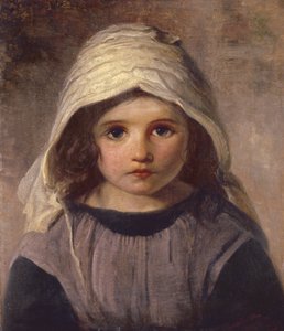 Boneli Kız Çalışması, 1890 by English School