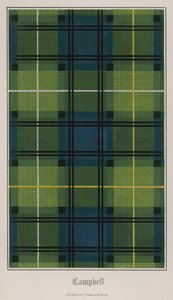 Campbell Klanından Tartan by English School