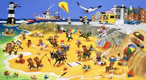 Sahilde oyuncak ayılar by English School