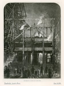 Temple Bar, Londra. yıkım, 1878 by English School