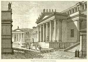 Concord Tapınağı (Canina Restorasyonu) by English School