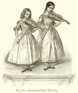 Teresa ve Maria Milanollo by English School