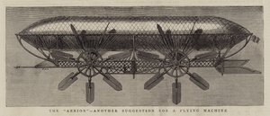 "Aerion", Bir Uçan Makine İçin Başka Bir Öneri (gravür) by English School