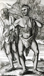 Hottentot Erkeklerin Giyimi by English School