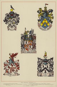 Armorial Taşıyıcılar (renkli taş baskı) by English School