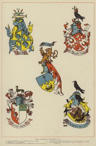 Armorial Rulmanlar (renkli taş) by English School