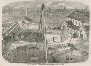 Atlantic Cable, sevkiyata hazır, Moden Wharf, East Greenwich by English School