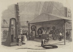 Atlantik Telgraf Ödeme Makinesi (gravür) by English School