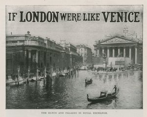 Banco ve Palazzo di Royal Exchange by English School