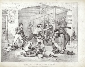 AGinCourt Savaşı (aquatint)