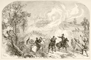 Gettysburg Savaşı (litho) by English School