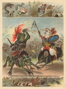 Kurbağalar ve Farelerin Savaşı (chromolitho) by English School