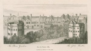 Ayı Bahçesi ve Küre, Bankside, Londra, Venedik Haritasından by English School