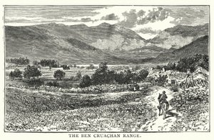 Ben Cruachan Sıradağları (gravür) by English School