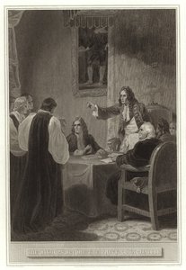 Privy Council 1688 önünde Piskoposlar by English School