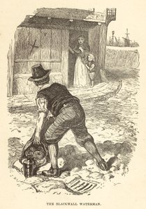 Blackwall su adamı (gravür) by English School