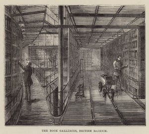 Kitap Galerileri, British Museum (gravür) by English School
