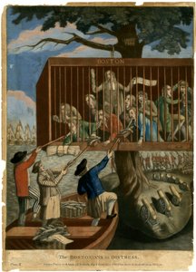 Sıkıntıdaki Bostonlılar, 1774 by English School