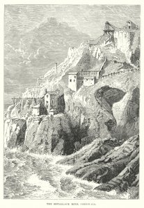 Botallack Madeni, Cornwall (gravür) by English School