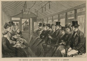 Brixton ve Kennington Tramvayı - bir arabanın içi by English School